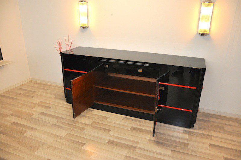 Englisches Art Deco Sideboard aus einem Londoner Hotel