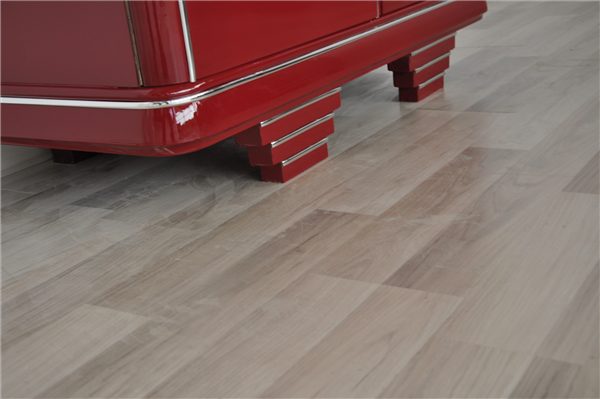 Kommode im Art-déco-Stil in Feuerrot
