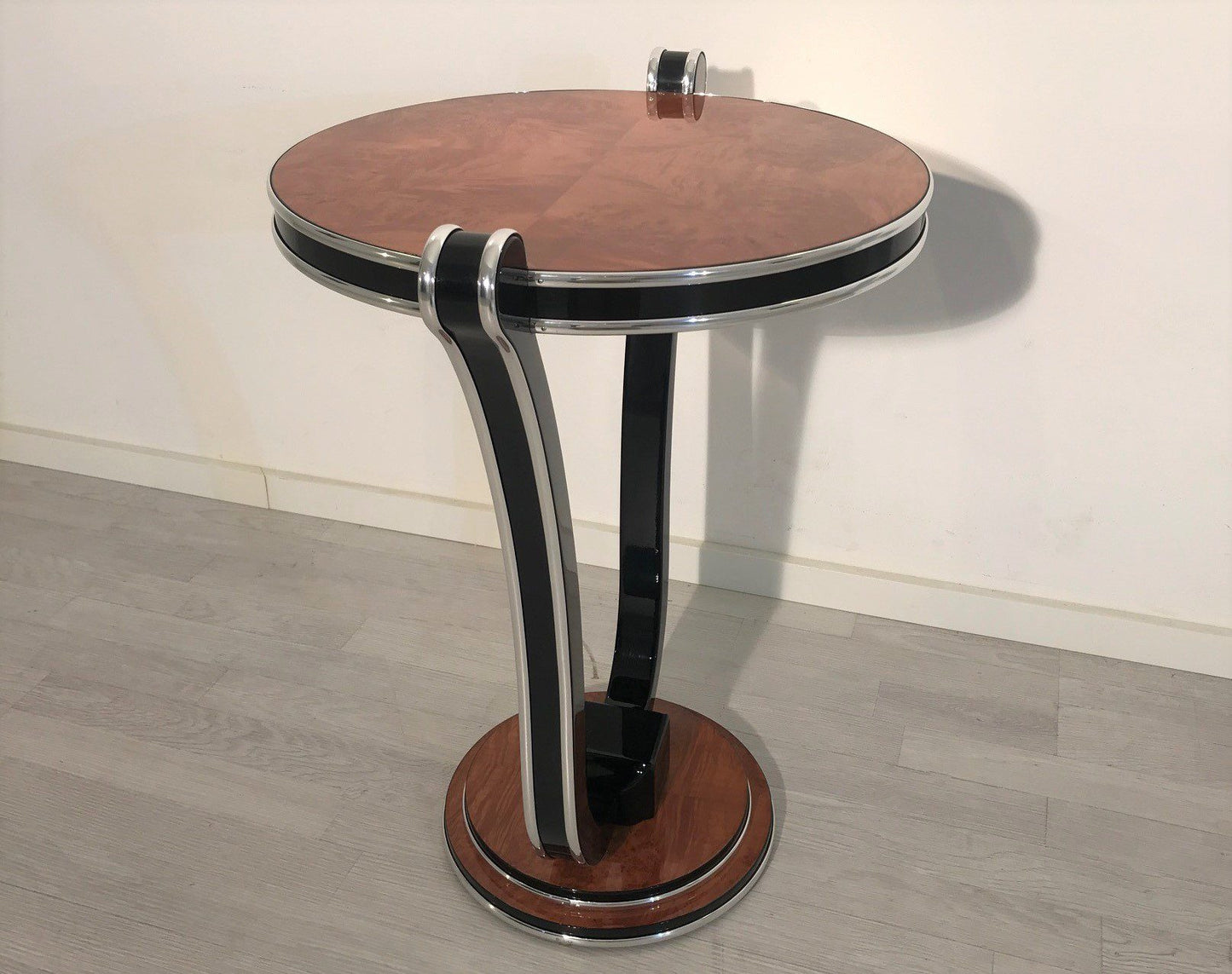 Honig Ahorn Art Deco Stil Beistelltisch