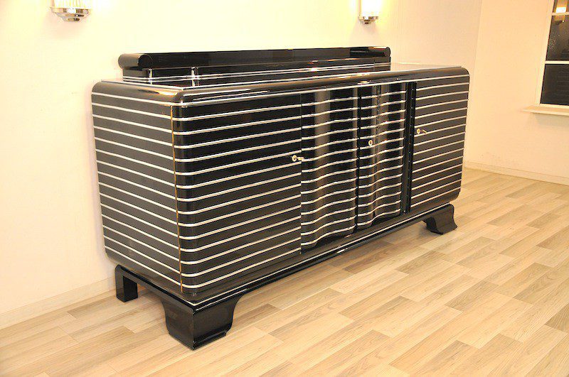 Art Deco Chromliner Sideboard aus New York