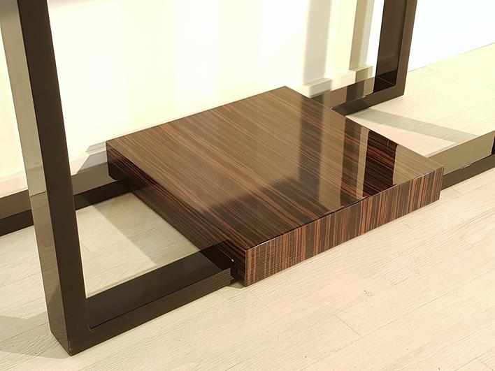 Art Deco Konsole mit Makassarholz