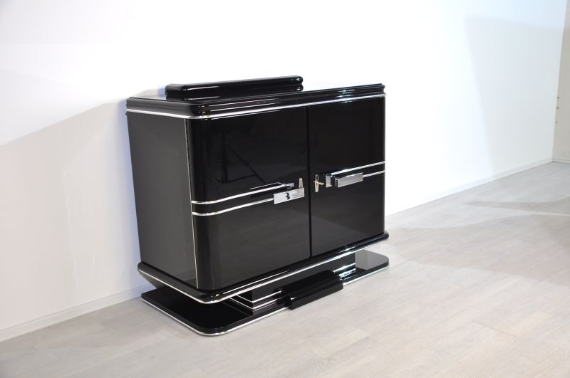 Original Art Deco Chromkommode