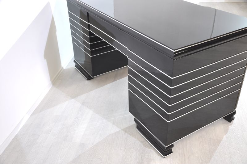 Chromliner Art Deco Schreibtisch