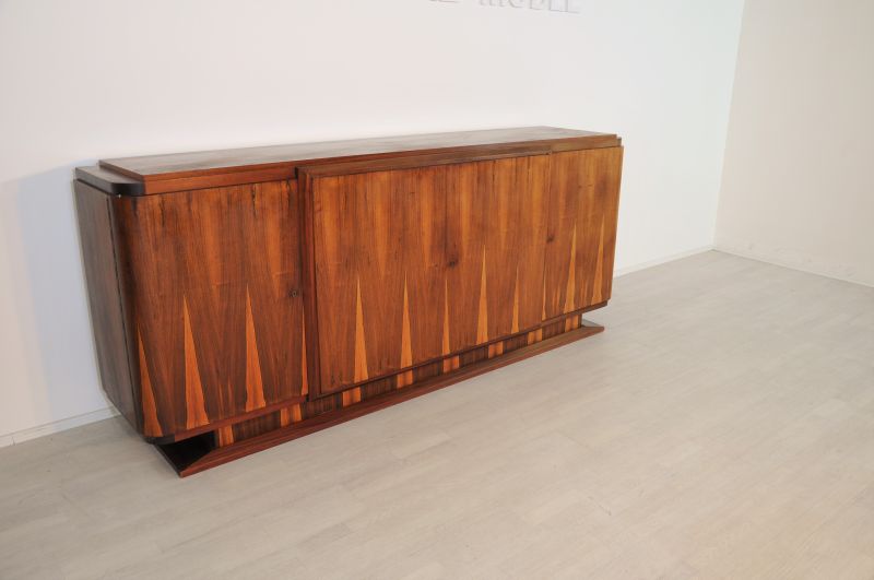 Art-déco-Anrichte aus Palisanderholz aus den 1930er Jahren