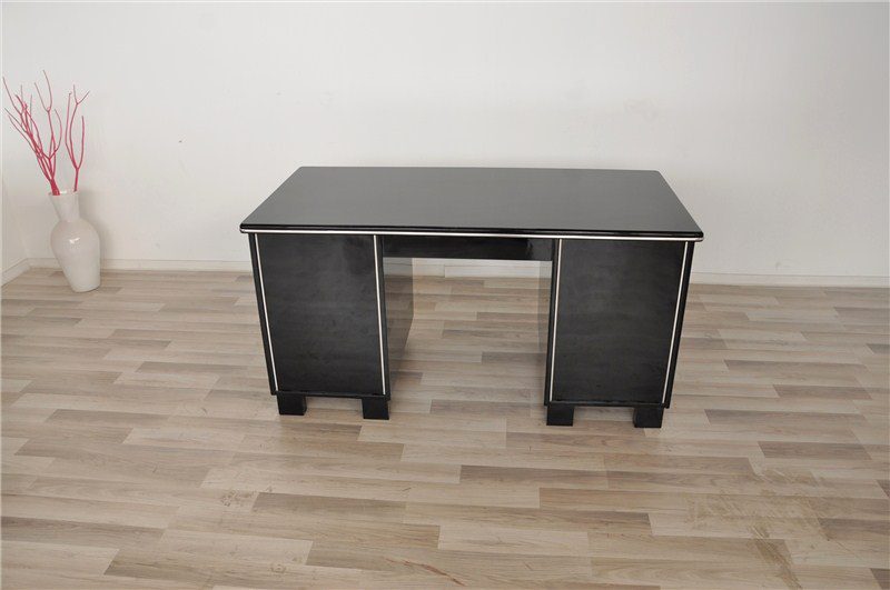 Black Art Deco Desk from France