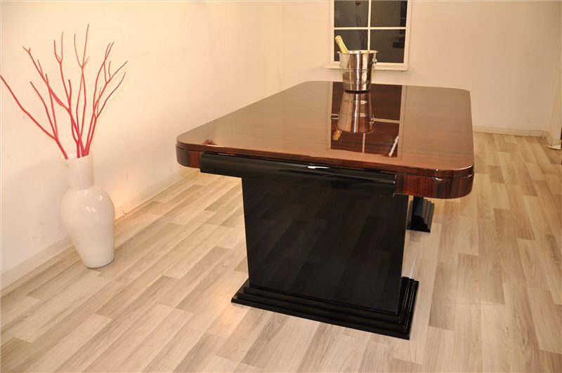 Art-déco-Schreibtisch für Damen mit Makassar-Platte