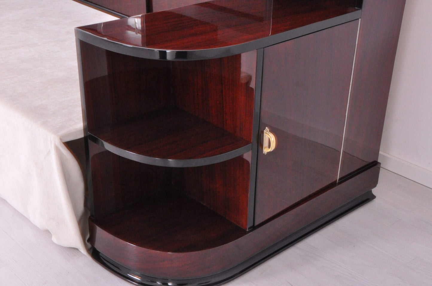 Französisches Art Deco Daybed Sofa aus Palisanderholz