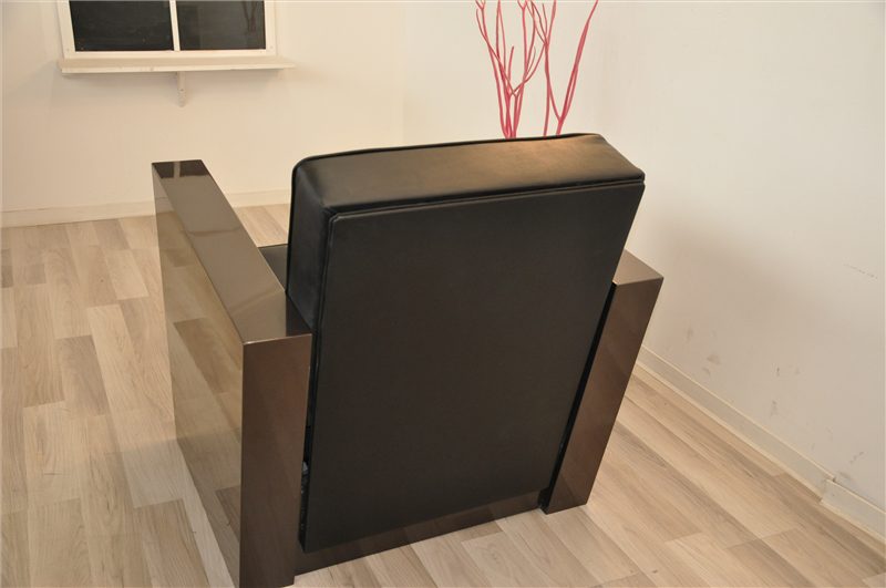 Sessel im Art-déco-Stil in Dunkelsilber