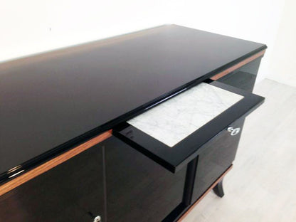 Französisches Art Deco Sideboard mit Nussbaumleisten