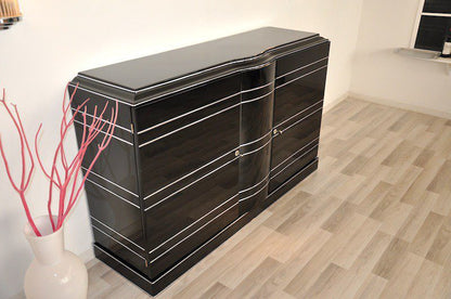 Art Deco Sideboard und Chromliner