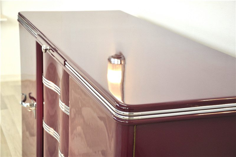 1930s Art Deco Sideboard with a Lilac Lacquer