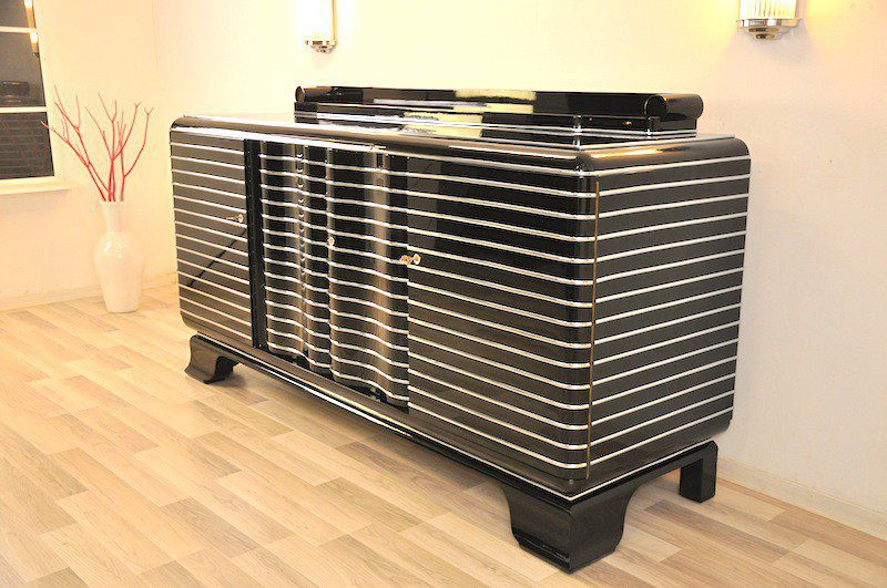 Art Deco Chromliner Sideboard aus New York