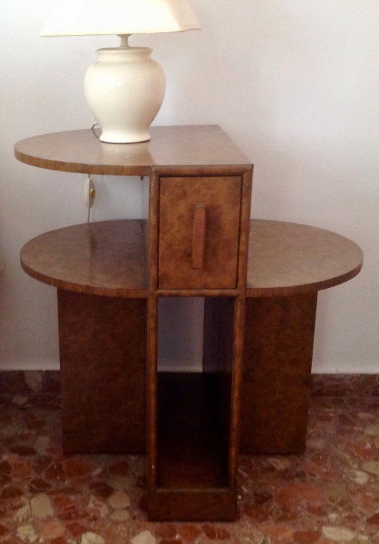 Pärchen Art Deco Nachttisch 1920er