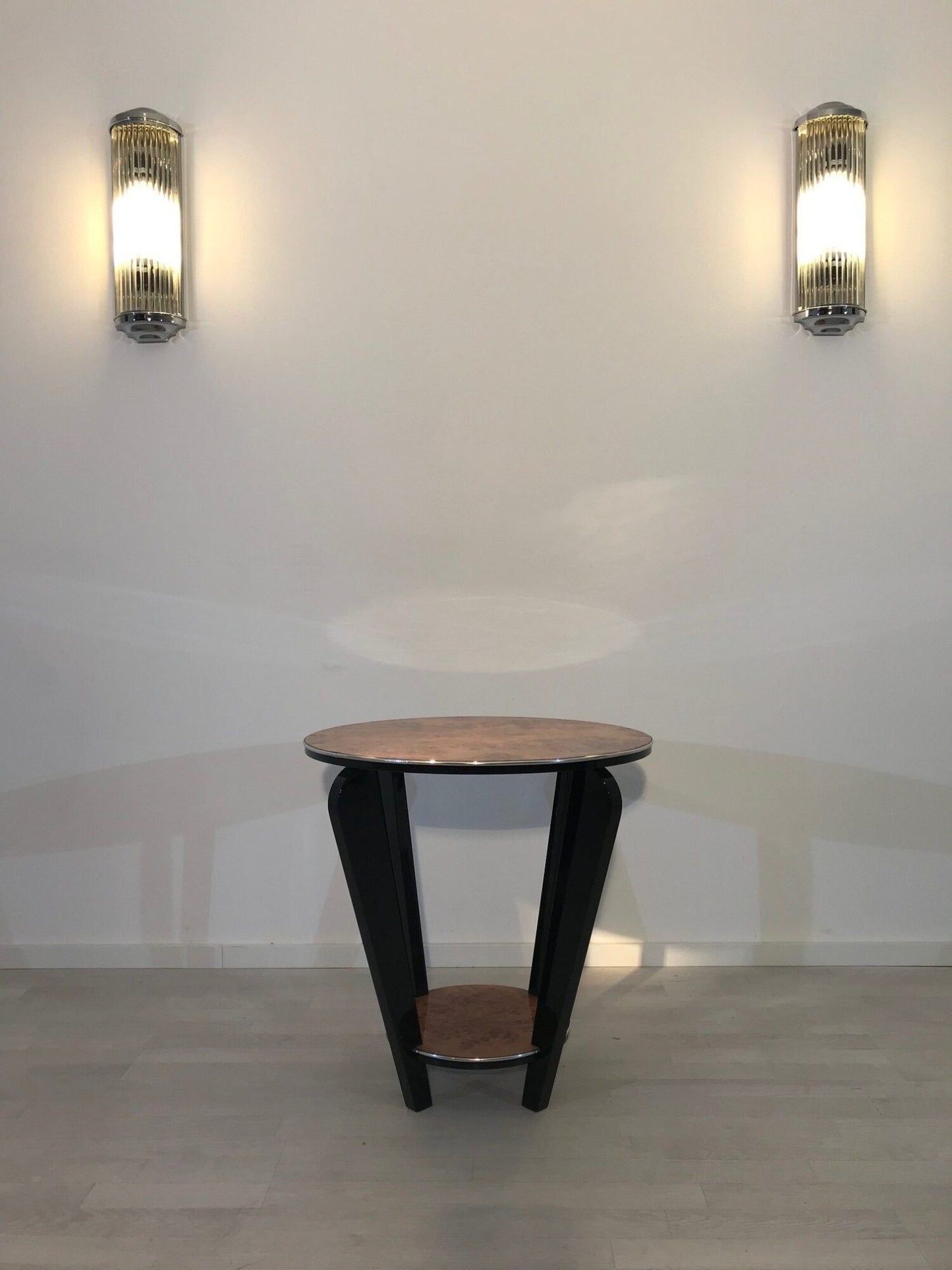 Wurzelholz Art Deco Beistelltisch