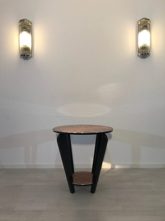 Wurzelholz Art Deco Beistelltisch