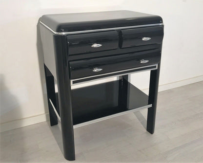1920er Art Deco Beistelltisch mit Schubläden
