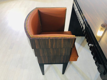 Originaler Art Deco Schreibtisch mit Stuhl