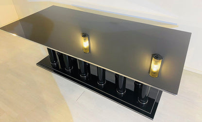 Französischer Art Deco Esstisch mit Säulen Design