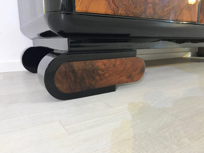 Wurzelholz Art Deco Sideboard aus Frankreich 1920er
