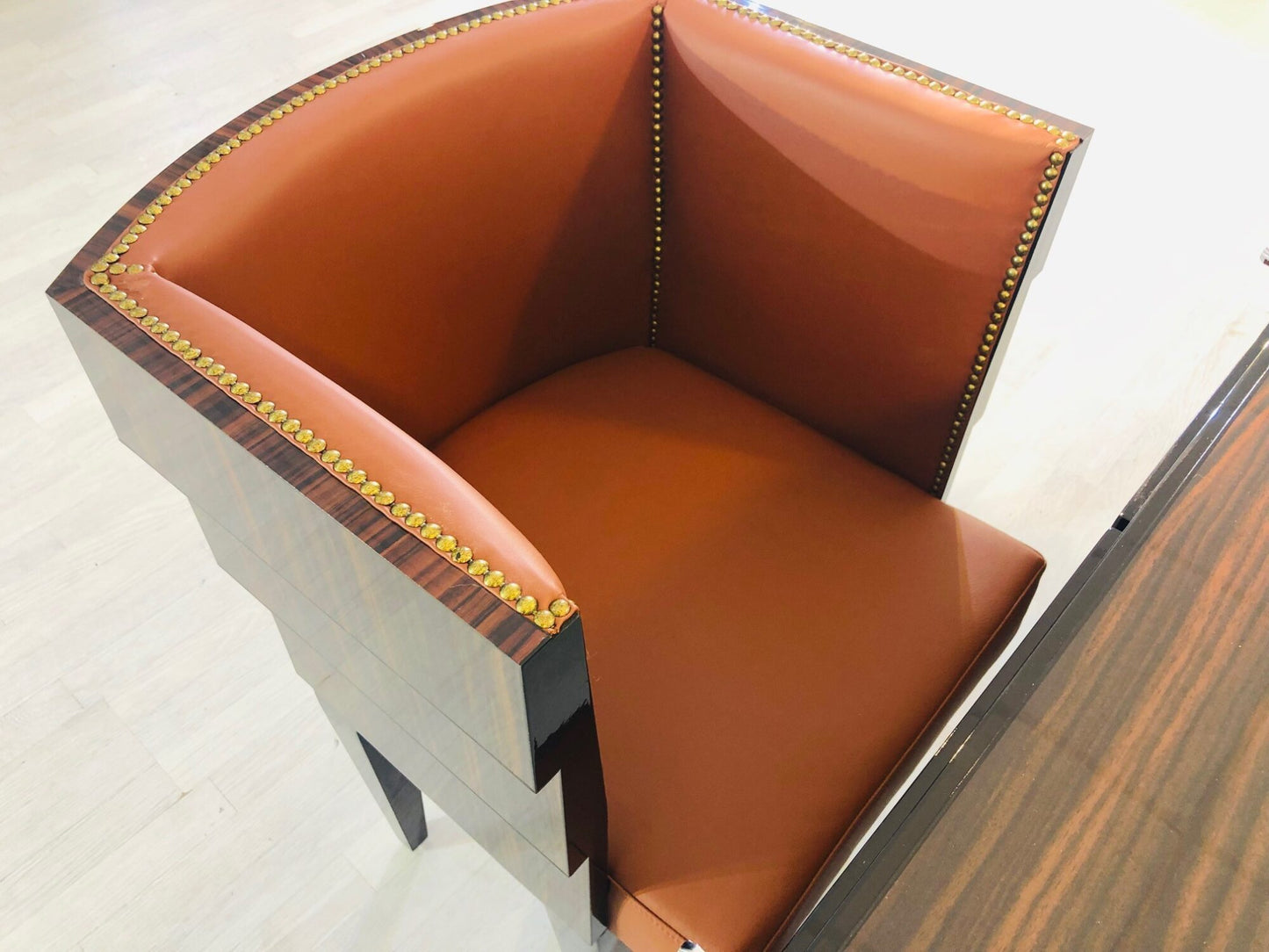 Originaler Art Deco Schreibtisch mit Stuhl