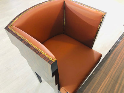 Originaler Art Deco Schreibtisch mit Stuhl