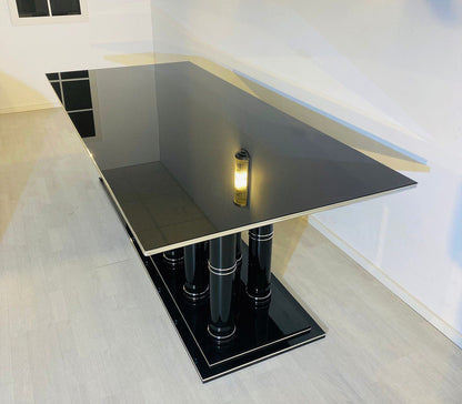 Französischer Art Deco Esstisch mit Säulen Design