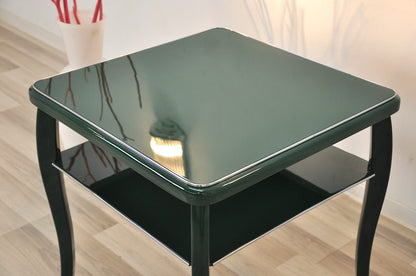 Art-Deco-Beistelltisch in Jaguar Racing Green