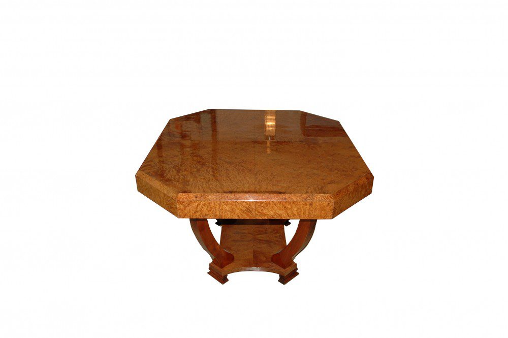 Wundervoller Art Deco Amboina Tisch