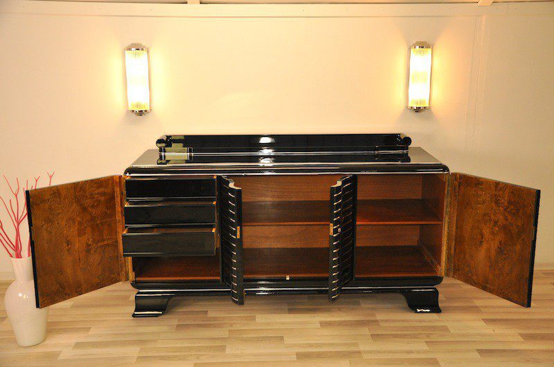 Art Deco Chromliner Sideboard aus New York