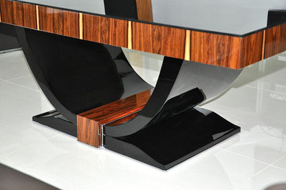 Art Deco Couchtisch mit wundervollem Furnier
