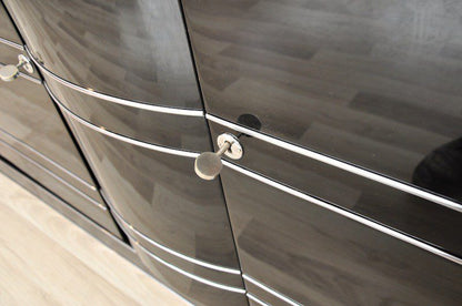 Art Deco Sideboard und Chromliner
