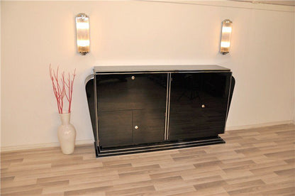 Hochglänzendes Art-Deco-Highboard