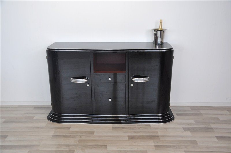 Art Deco Sideboard mit Treppenboden