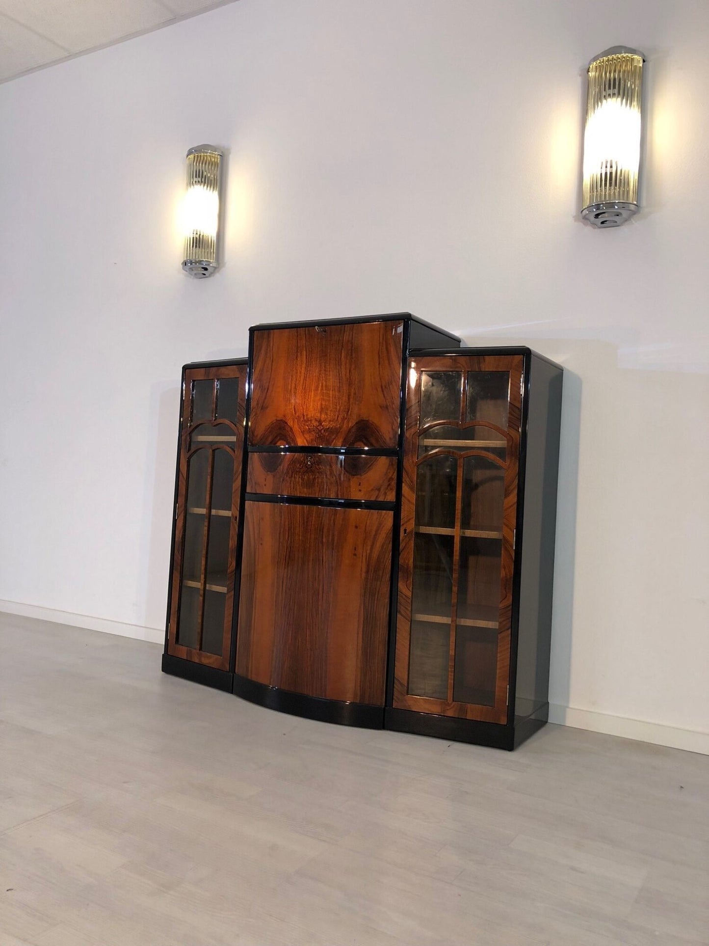 Französischer Art Deco Sekretär aus Walnussholz