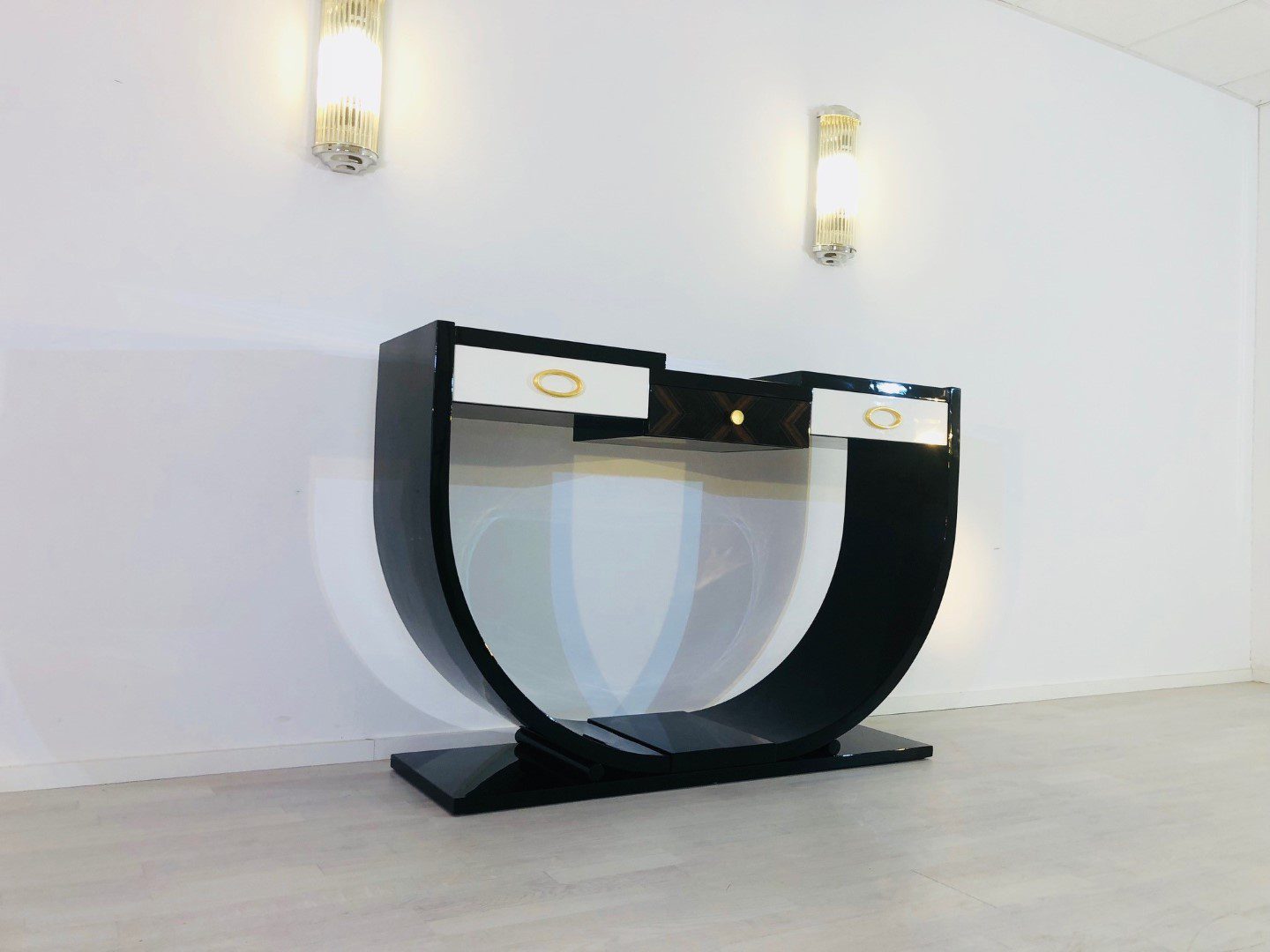 Art Deco Design Mahagoni Konsolentisch
