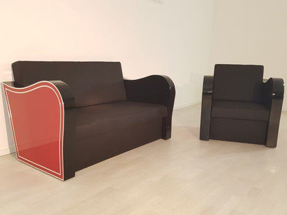 Bühnenbild im Art-Deco-Chromliner-Stil von Lloyd Timm