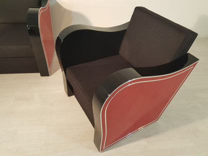 Bühnenbild im Art-Deco-Chromliner-Stil von Lloyd Timm