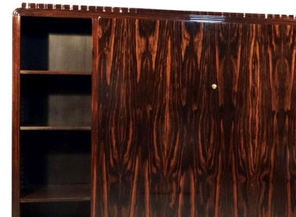 1930er Art Deco Schrank aus Makassarholz