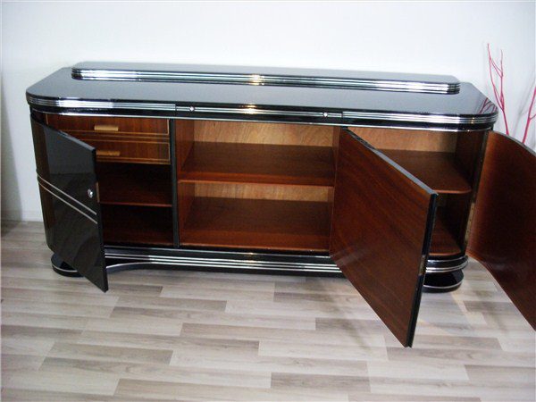 Art Deco Sideboard with Chromelines