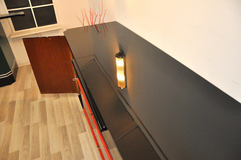 Englisches Art Deco Sideboard aus einem Londoner Hotel