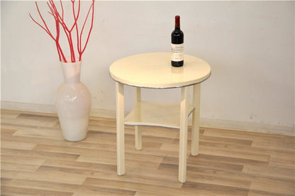 White Side Table Art Deco