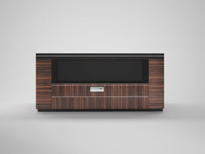 Doppelseitiger Art Deco Design Schreibtisch aus Makassar