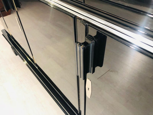 Schwarzes Art Deco XXL Sideboard