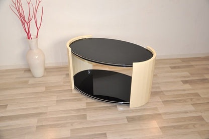 Ovaler Couchtisch im Art-déco-Stil