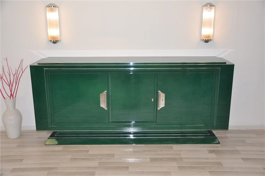 Sideboard im Art-déco-Stil in Jaguar Racing Green