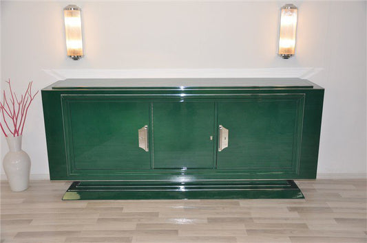 Sideboard im Art-déco-Stil in Jaguar Racing Green