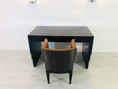 Originaler Art Deco Schreibtisch mit Stuhl