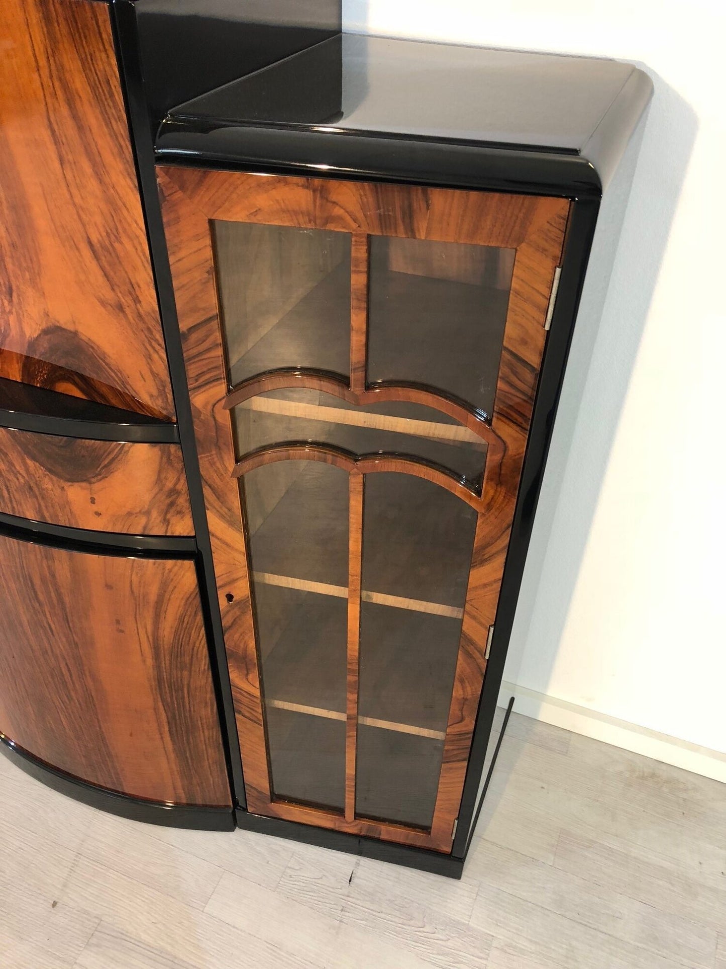 Französischer Art Deco Sekretär aus Walnussholz