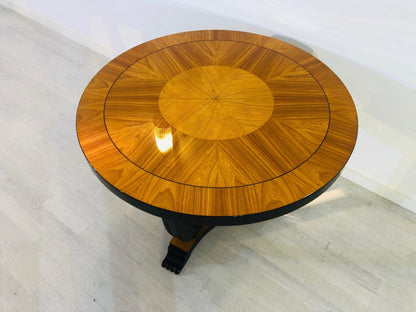 Art Deco Couchtisch aus Eschen- und Kirschholz Paris 1930er