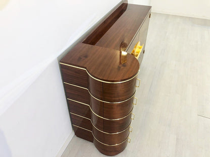 Art Deco Design Palisander Sideboard - High Gloss
